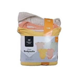 Member's Mark Boys 5 Pack Bodysuits Onsies 12m